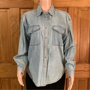EUC Vintage Northwest Blue Denim Top Size M
